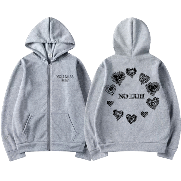 MISS ME ZIP HOODIE