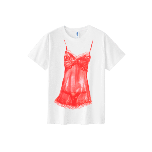 RED LINGERIE TEE
