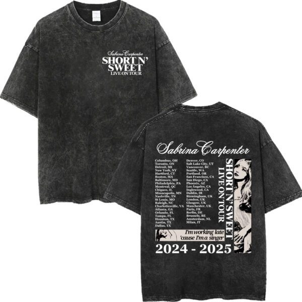 SABRINA CARPENTER SHORT N' SWEET LIVE ON TOUR TEE