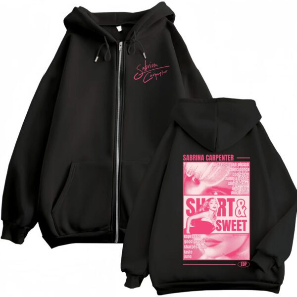 SHORT & SWEET ZIP HOODIE
